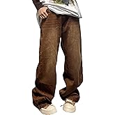 Men's Baggy Jeans Y2k Hip Hop Skater Jeans Loose fit Skateboard Pants Wide Leg Harajuku Pants