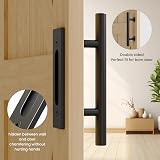 TSMST 30cm Sliding Door Handle Double Sided Invisible Stainless Steel view 2