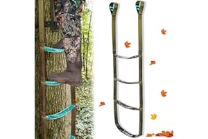 Mydrissu Step Climbing Aider,Climbing Stick Aiders for Hunting Rope Ladders Tree Steps Aider Treestand Gear Camo Foot Ascender Step Plate Stands Saddle Hang Strap Climb Sticks Equipment Tool,Thick