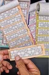ZEBTON Bingo Books 600 Game Tickets 6 Game Assorted Colors Stationary Fun view 7