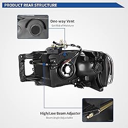 oEdRo LED DRL Headlight Assembly Replacement for