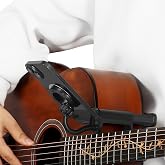 Magnetic Guitar Phone Holder - Adjustable Guitar Mount for 6-8.8cm Thick Guitars/Ukulele,Guitar Sheet Music Holder, Ideal for Digital Sheet Music