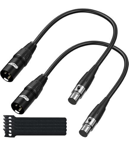 Greluma 6 Pz Presa XLR femmina, presa XLR a 3 pin per montaggio a pannello, connettore XLR femmina per microfono, contatti in rame nichelato