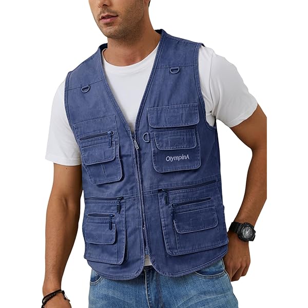 Gihuo Men's Fishing Vest Casual Utility Travel Safari Cargo