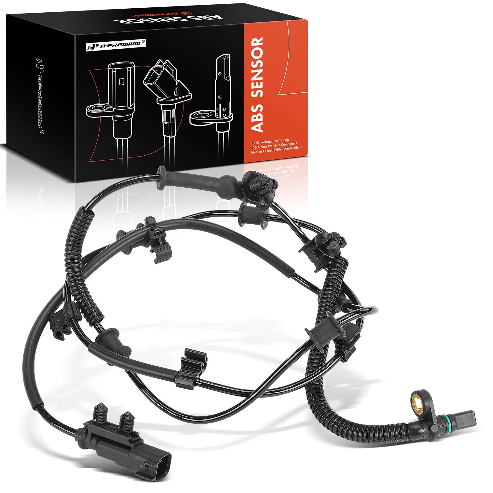 Photo 1 of A-Premium ABS Wheel Speed Sensor Compatible with Jeep Models - Wrangler 2018-2023, Gladiator 2020-2023 - Front Driver or Passenger Side, Replace# 68394210AC, 68394210AD