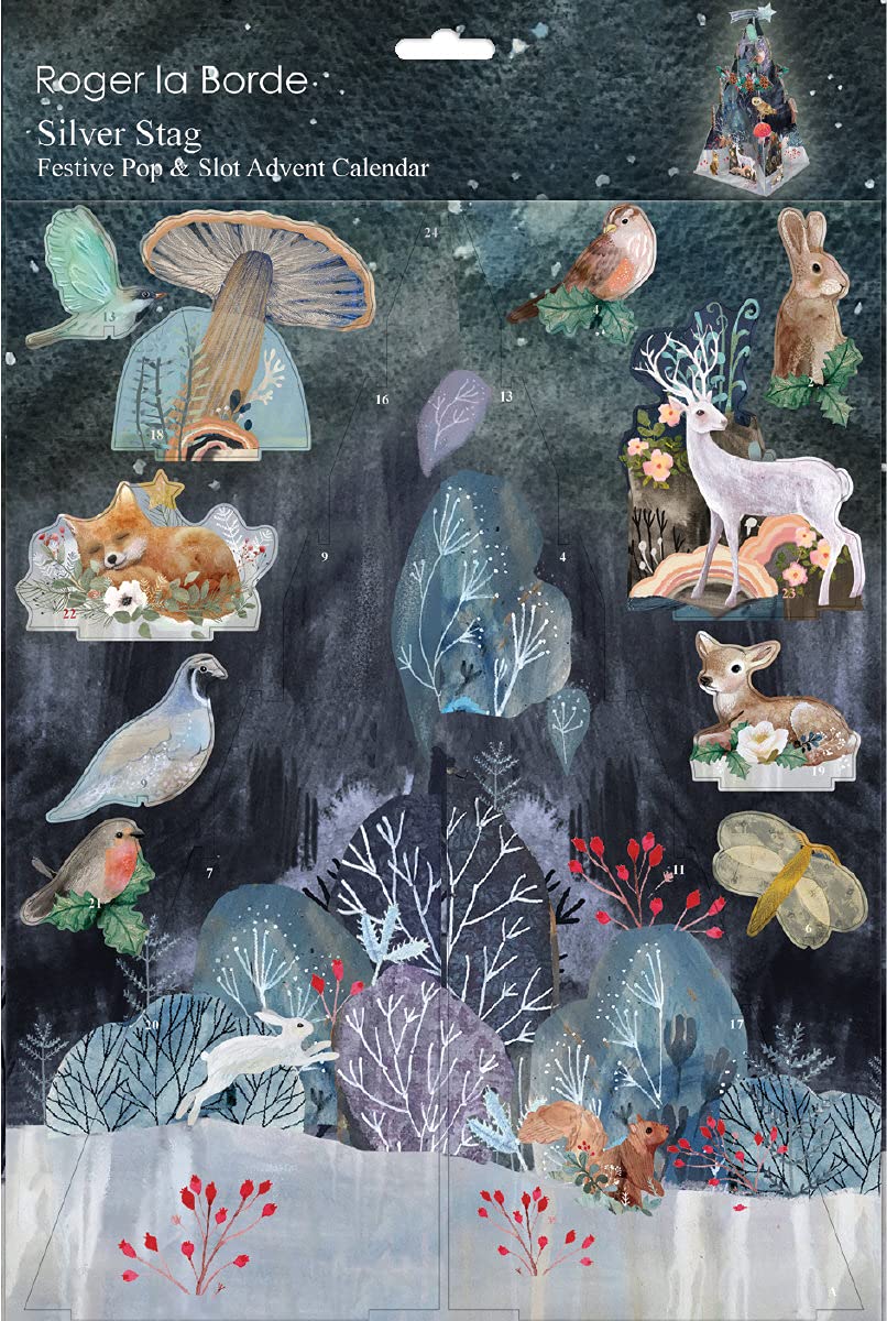 Silver Stag pop and slot Roger La Borde 3 D Advent Calendar