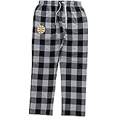 Calhoun NHL Surf & Skate Men's Team Logo Plaid Pajama Pants – 100% Woven Brushed Soft Fabric
