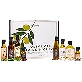 Thoughtfully Gifts, Olive Oil Gift Set, Flavors Include Smoky Bacon, Mushroom, Oregano and More, Pack of 8