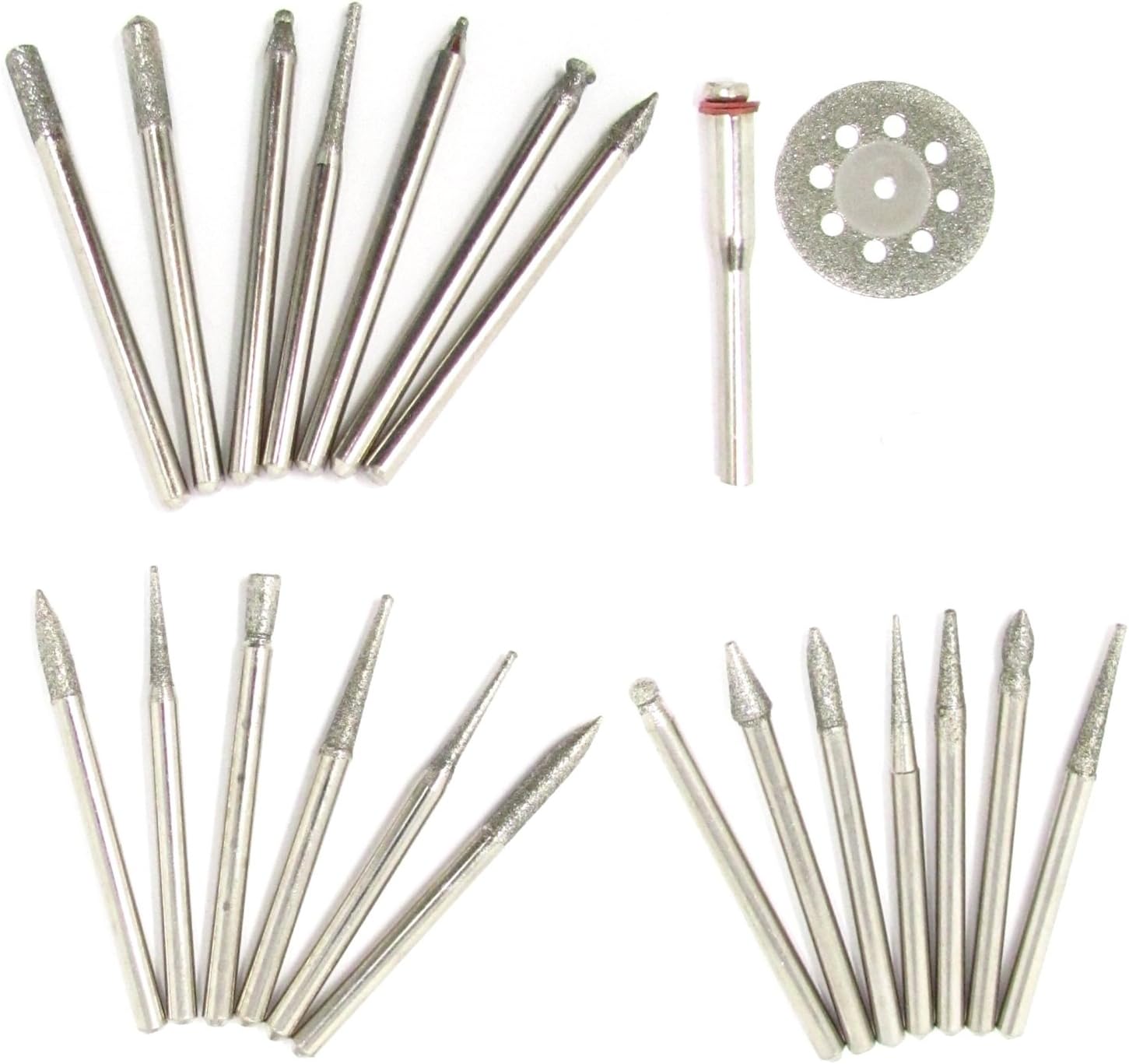 22pc Diamond Cutting and Engraving Rotary Tool Accessory Kit