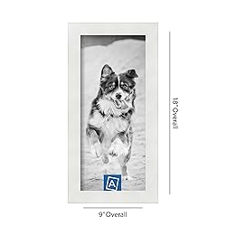 ArtToFrames 7x16 Inch White Picture Frame, This