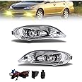 Fog Light Compatible With 2002 2003 2004 Toyota Camry, 2005 2006 2007 2008 Toyota Corolla, 2002 2003 Toyota Solara Bumper Driving Fog Lamps with Switch & Wiring Kit