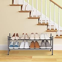 STORAGE MANIAC Expandable Shoe Rack, 8 Pairs