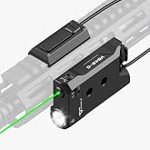 VOTATU V845 Green Laser Light Combo, AR 15 Flashlight, Fits M-LOK/Picatinny | 2000LM LED flashlight &amp; green laser combo, AR15 rifles &amp; carbines, fits M-LOK/Picatinny, remote switch, 3 modes, rechargeable
