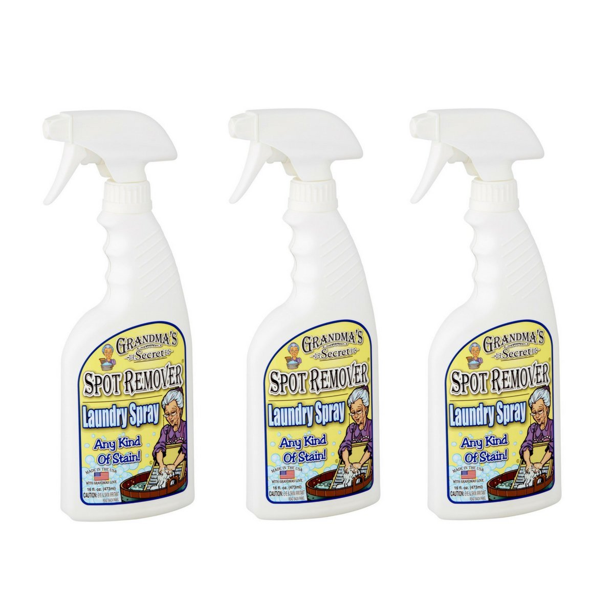 Grandma's Secret Laundry Spray, 16-Ounce (Pack of 3): Industrial & Scientific