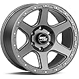 RockTrix RT112 20 inch Wheel Compatible with 2009-2024 Ford F150 20x9 6x135 Wheels (-12mm Offset, 4.5in Backspace) 87.1mm Bore, Gunmetal Wheels, Also fits 2022+ Bronco Raptor Rims