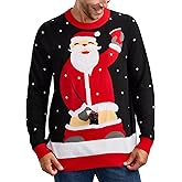 Tipsy Elves Ugly Christmas Sweaters for Men - Colorful and Funny Men's Christmas Sweaters - Hilarious Holiday Pullovers