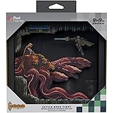 Level Up Labs Pixel Frames: Castlevania Symphony of The Night - Scylla Boss FIght - 3D Shadow Box - Framed Decor for Wall, Ho