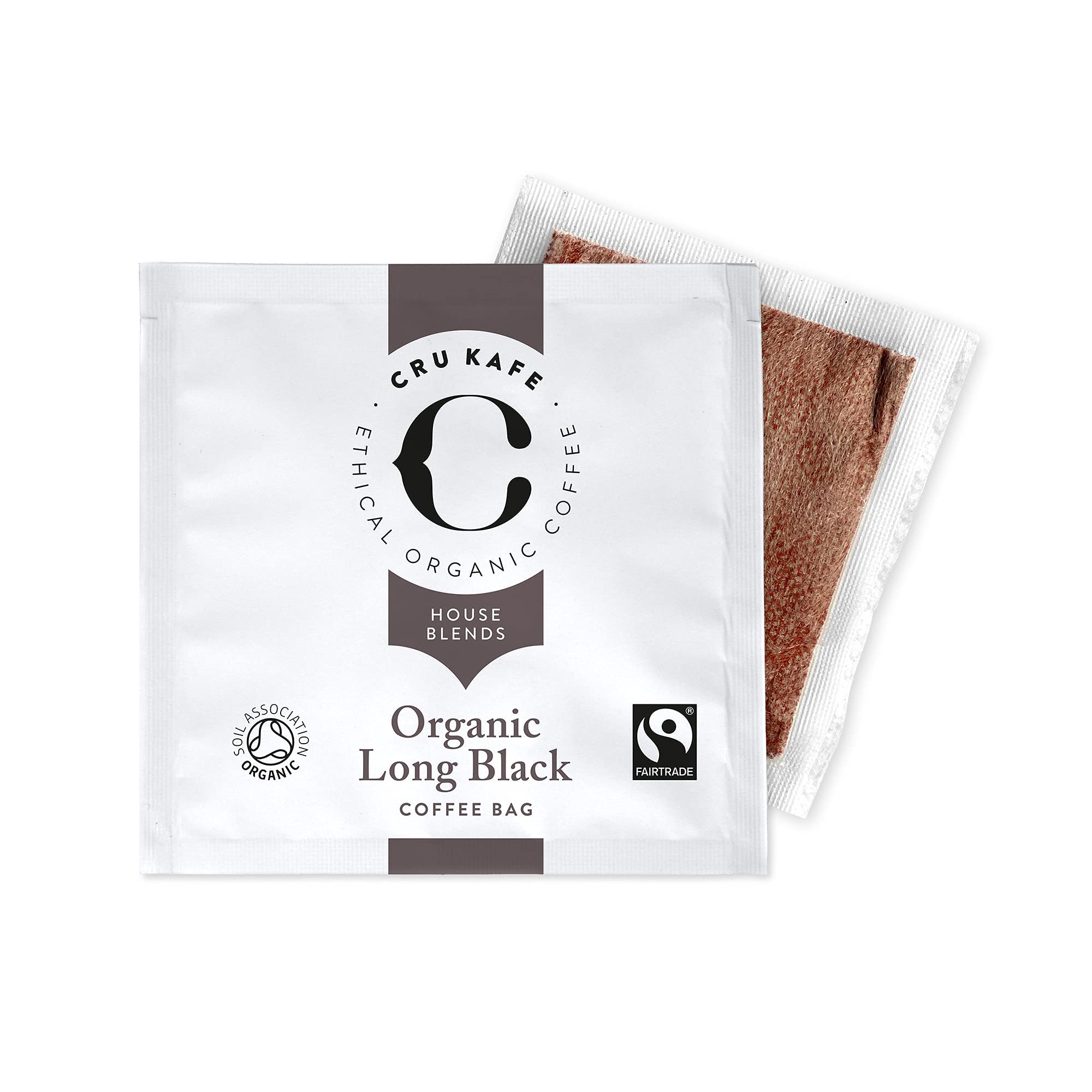 Cru Kafe Coffee Bags, Strong Big Bodied & Smoky-Sweet, 30 individual Bags