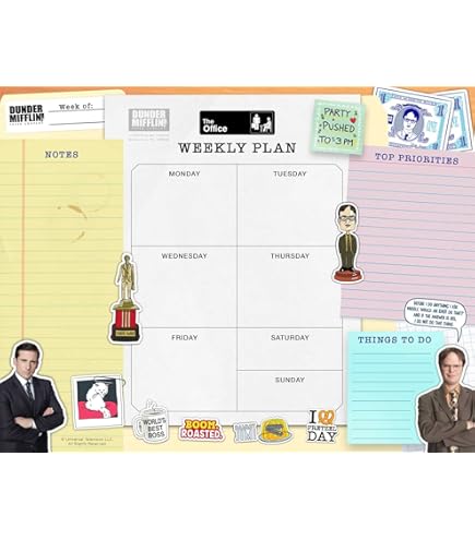 The Office TV Show Mouse Pad - Large 7.9x9.5 Inch Desk Mat For Work Or Gaming