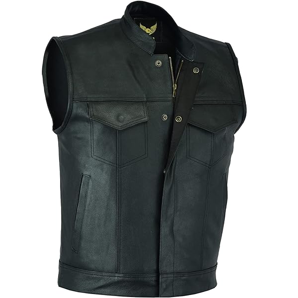 Amazon.com: EXCELSIOR INT Men's Club Style Leather Vest Style