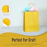 Thepaperbagstore 10 Yellow Small Paper Party Bags With Handles 18x22x8cm view 4