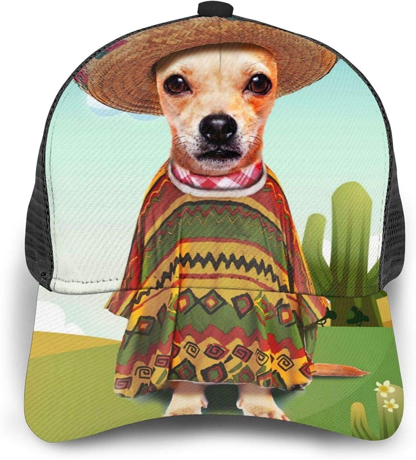 PHONEOOPP Mexican Dog Chihuahua Hats for Men Women Fashionable Baseball
