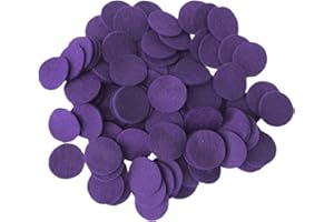 Playfully Ever After Dark Purple Craft Felt Circles (2.5 Inch - 46pc)