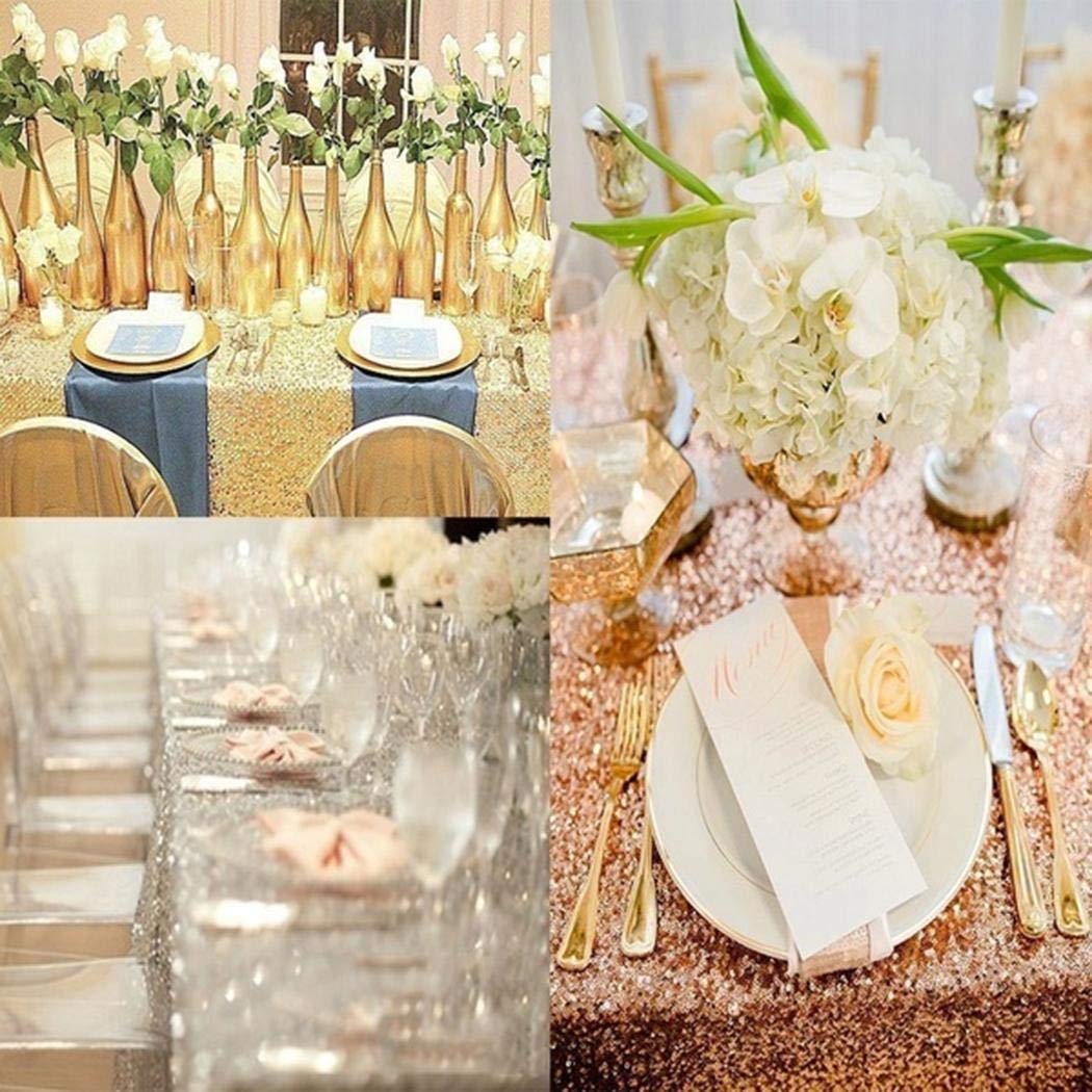 amiubo Hochzeit Tischdecke Glitter Pailletten Tischdecke Party Engagement Dekoration Tischdecken