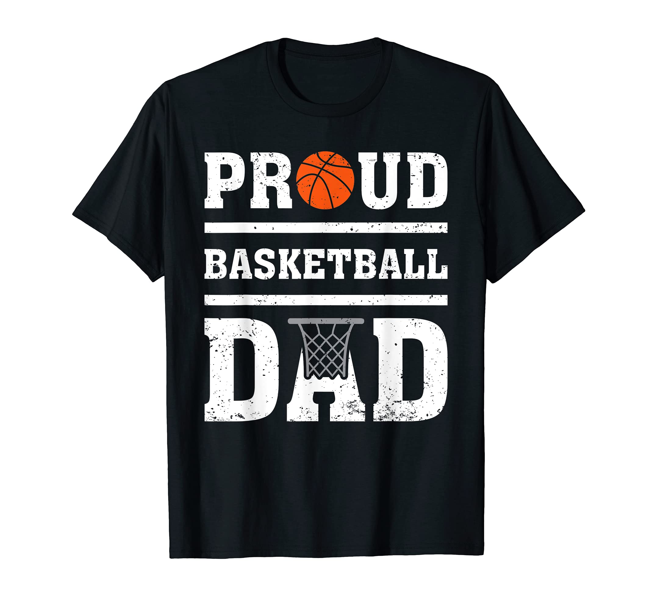 Basketball Lover Proud Basketball Dad Father's Day T-Shirt