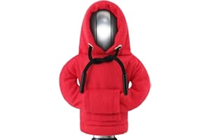ZHSMS Gear Shift Hoodie, Upgraded Universal Hoodie Car Gear Shift Cover, Funny Shifter Hoodie, 5.9 Inch Car Shifter Stick Protector Decoration(Red)
