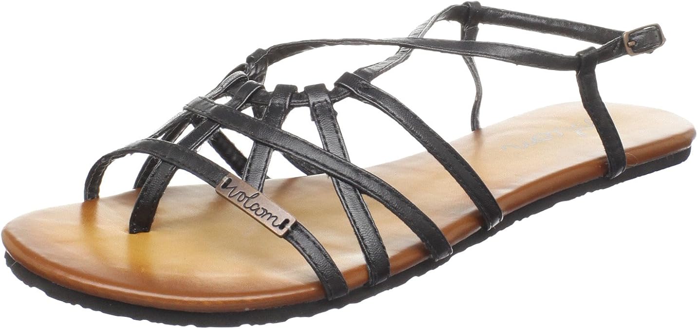 Amazon.com | Volcom Women's No Sweat Creedlers Sandal, Black, 5 M US | Sandals
