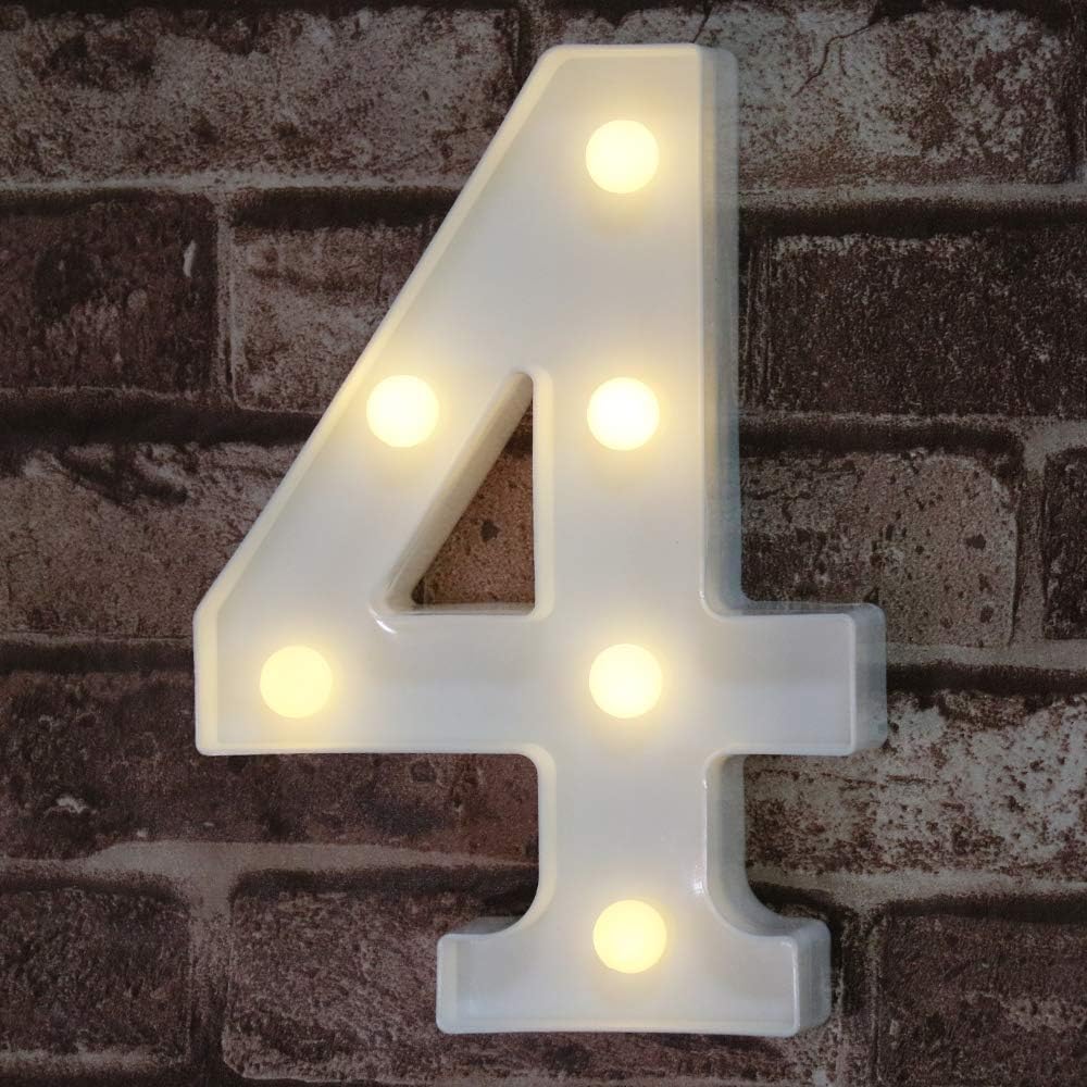 Pooqla LED Marquee Letter Lights Sign, Light Up Alphabet Letters for Wedding Birthday Party Christmas Home Bar Decoration