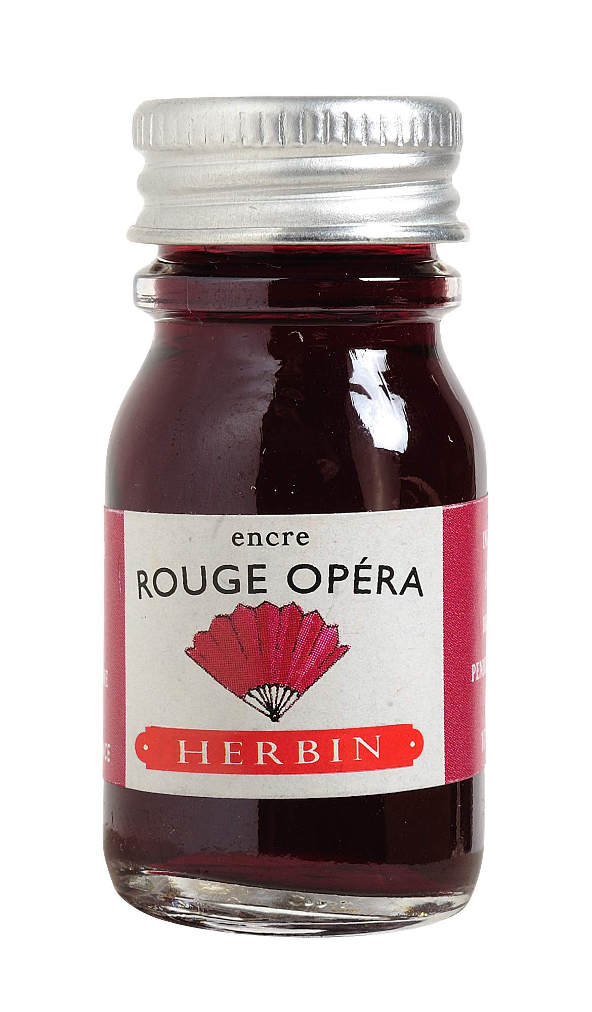 Herbin Bottled Fountain Pen Ink, 10ml - Opera Red