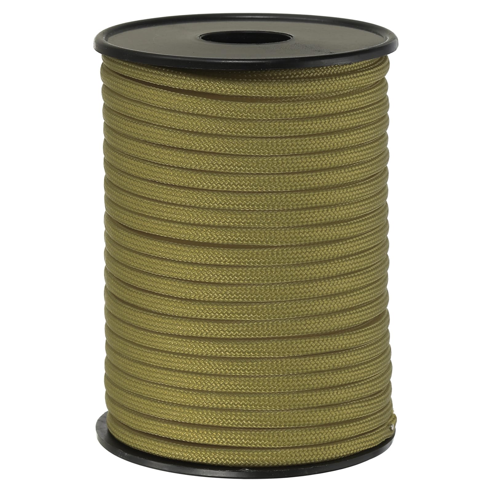 PATIKIL 100FT 550 Paracord, 9 Strand Parachutes Cord Spool 4mm Survival Strong Rope String for Camping Hiking Fishing, Khaki