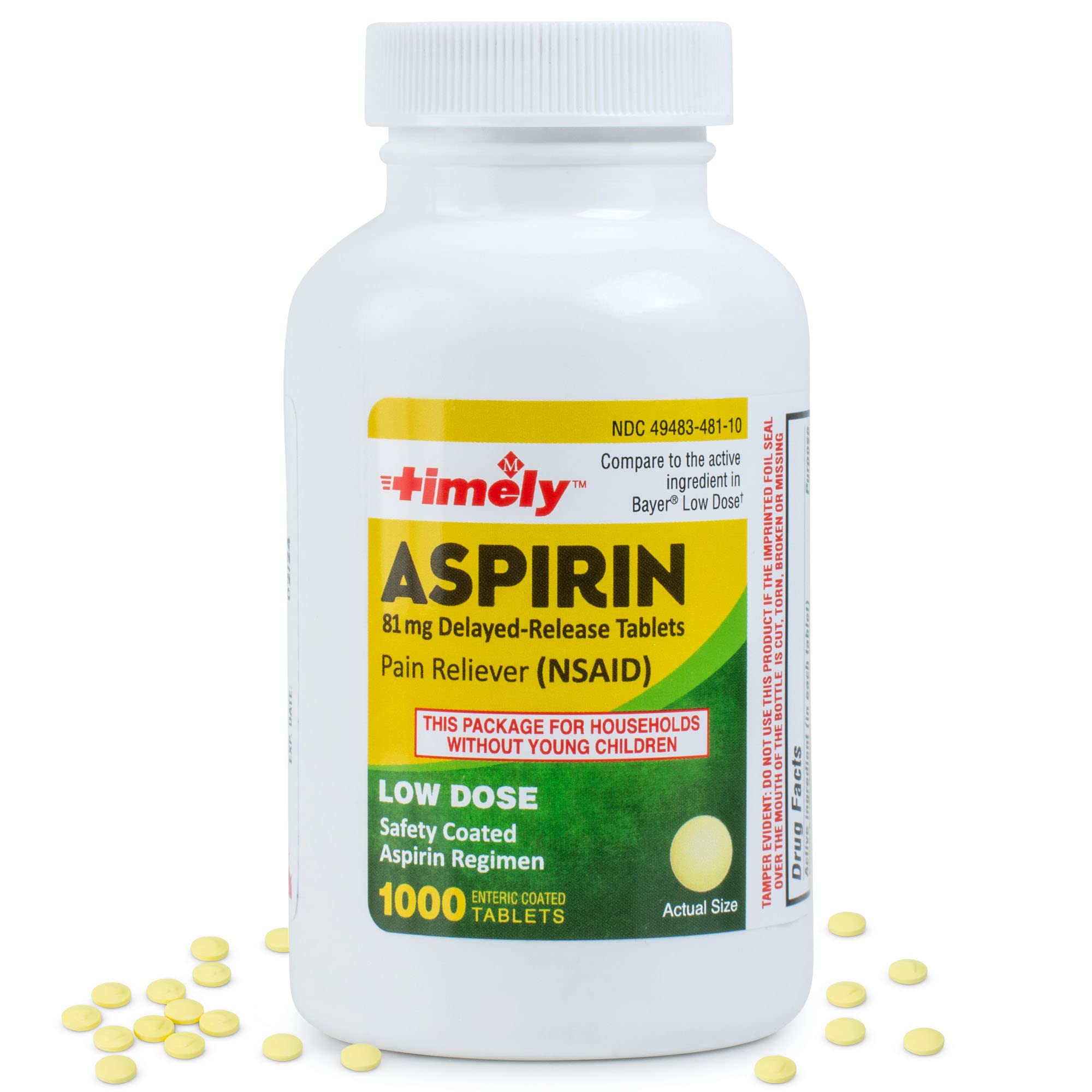Mua Timely Low Dose Aspirin 81mg 1000 Tablets Compared to the