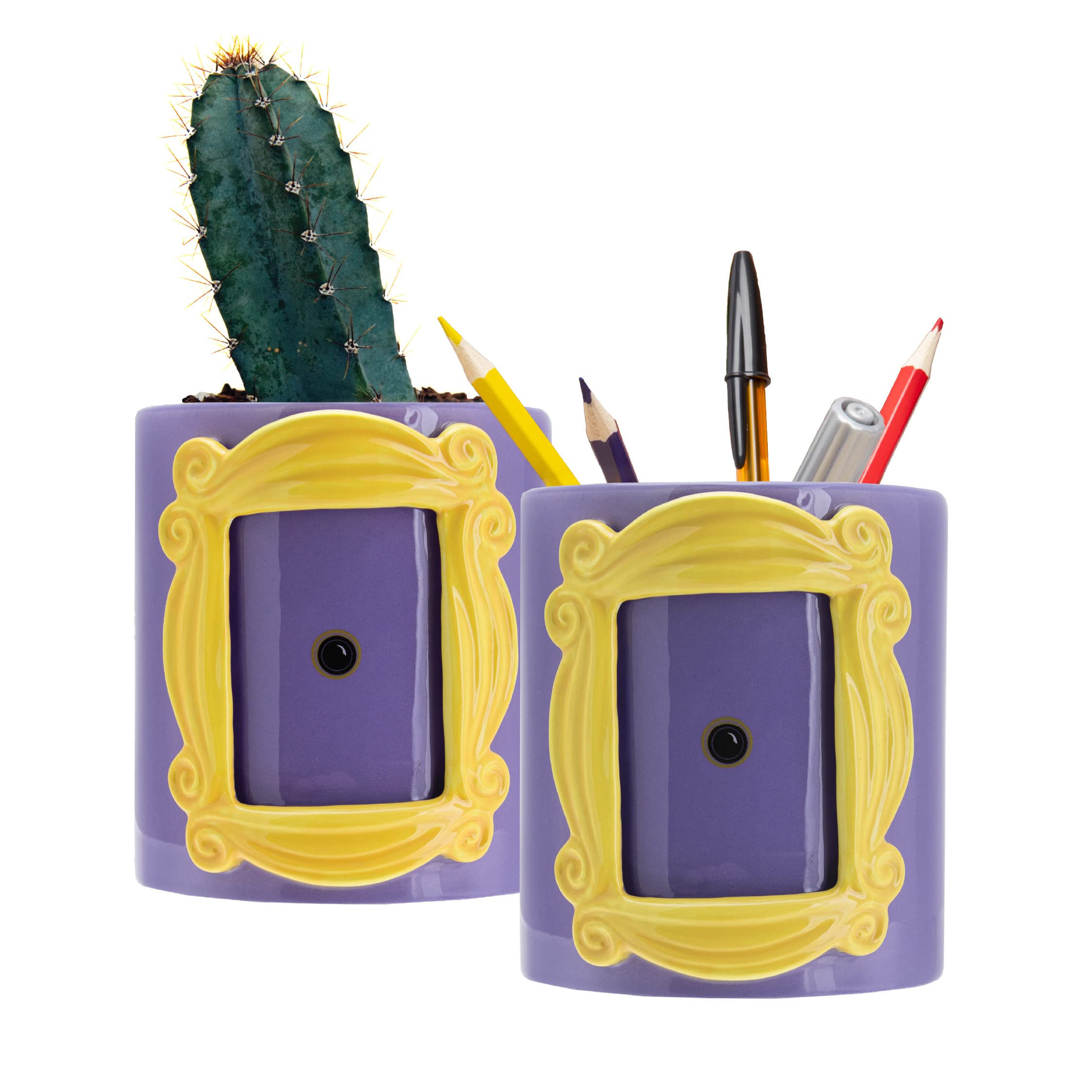 Paladone Friends Monica's Yellow Door Frame, Flower Pot and Pen Holder (PP9634FR)