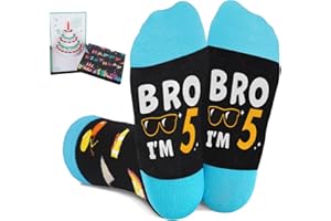 5 Year Old Boy Gift Ideas, Socks for 5 Year Old Boy, 3D Pop Up Birthday Card, 5th Birthday Gifts for Boys