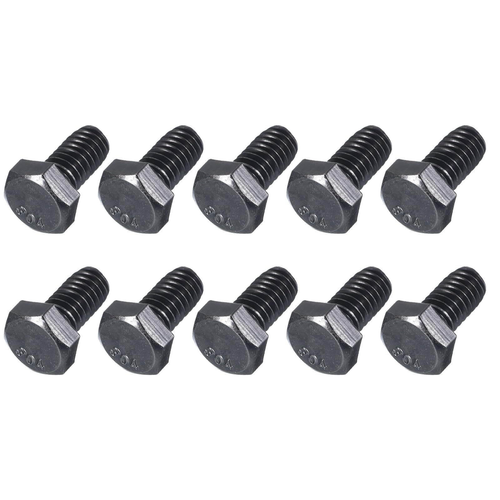 METALLIXITY Hex Head Bolts (5/16-18 x 1/2") 20Pcs, 304 Stainless Steel 18-8, Fully Threaded, External Hex Drive, Hex Head Screw Bolt, Black Oxide — image 1