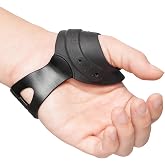 Velpeau Flexible CMC Thumb Brace for Osteoarthritis, Tendonitis, Left S | Durable Rubber Thumb Splint for Arthritis Pain Relief and Support, CMC Joint Splint Stabilizer for Women and Men, Black