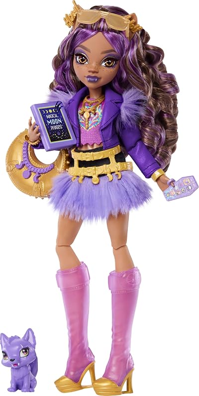 Monster High Clawdeen Wolf Doll with Pet Wolf Pup Toy
