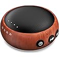 SoundMe Small Sound Machine Brown Noise Machine 30 Soothing Natural Sounds Rain Fan Pink White Noise Machine for Baby Kids Adults with 36 Volume Control Powered by AC or USB Sleep Timer Wood Grain