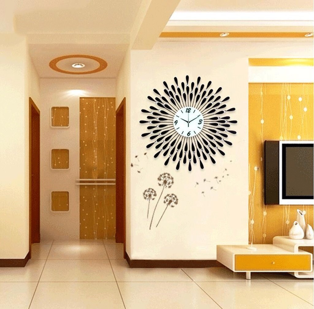 最新人気 Txxm クリエイティブリビングルームウォールクロックパーソナリティモダンシンプルなベッドルームレストランクォーツベル静かなトーンウォッチ B07f42lysj Studioweb Com