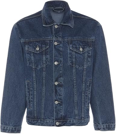 STONE WASH BLUE DENIM JEANS JACKET NEW 