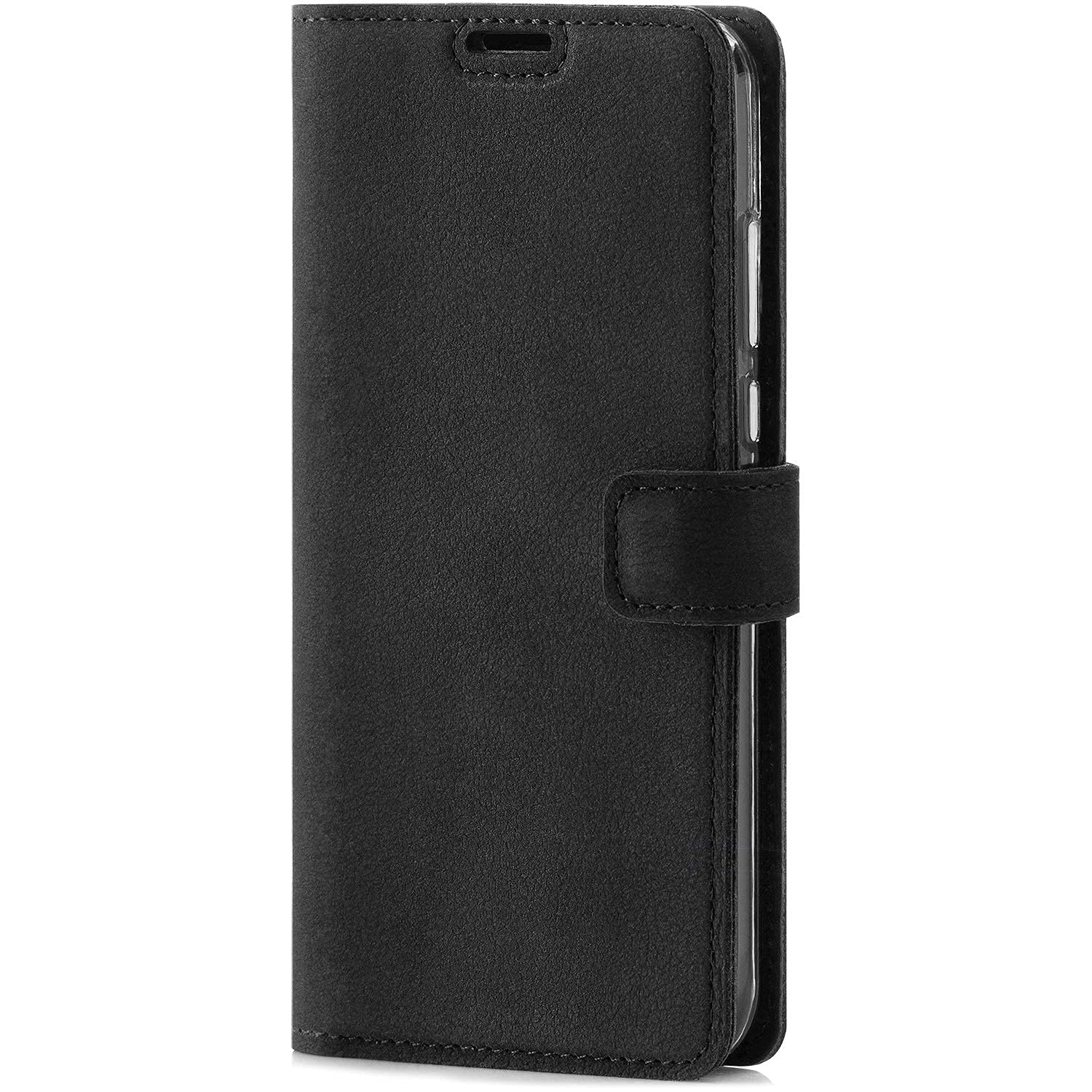 Surazo Leather Wallet Mobile Phone Case Compatible with Apple iPhone 12 mini - Flip & Fold Smartphone Case with Stand RFID Blocker Magnet Closure, 3 Slots for Bank Cards - Handcrafted European Leather — image 1