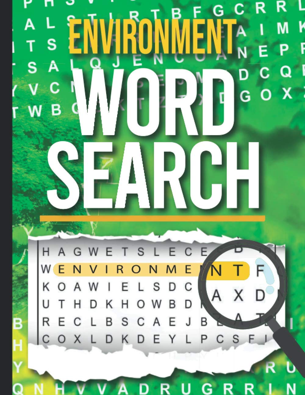 environment word search word find puzzle book youness elgaddari 9798594869714 amazon com books