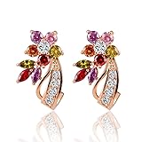 Winter's Secret 18K Rose Gold Colorful Zircon
