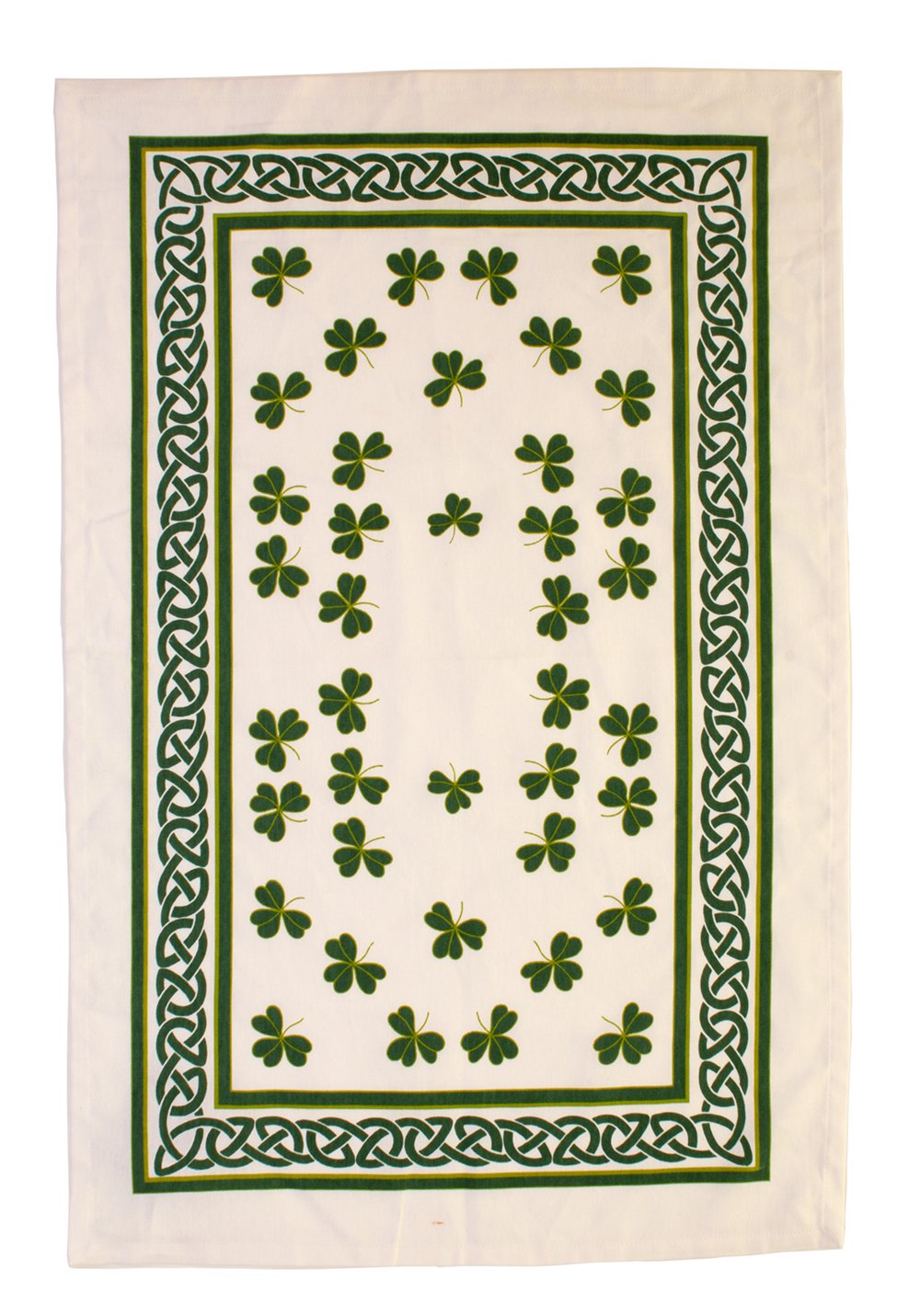 Celtic Shamrocks Cotton Tea Towel