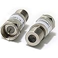 Ancable Atenuador de señal de TV por cable coaxial en línea tipo F de 6 dB, paquete de 2 unidades