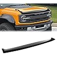 GLOBLED Hood Bug Deflector Compatible with Ford Bronco 2021 2022 2023 2024 2/4 Door, Hood Guard Shield Bug Deflector-Black