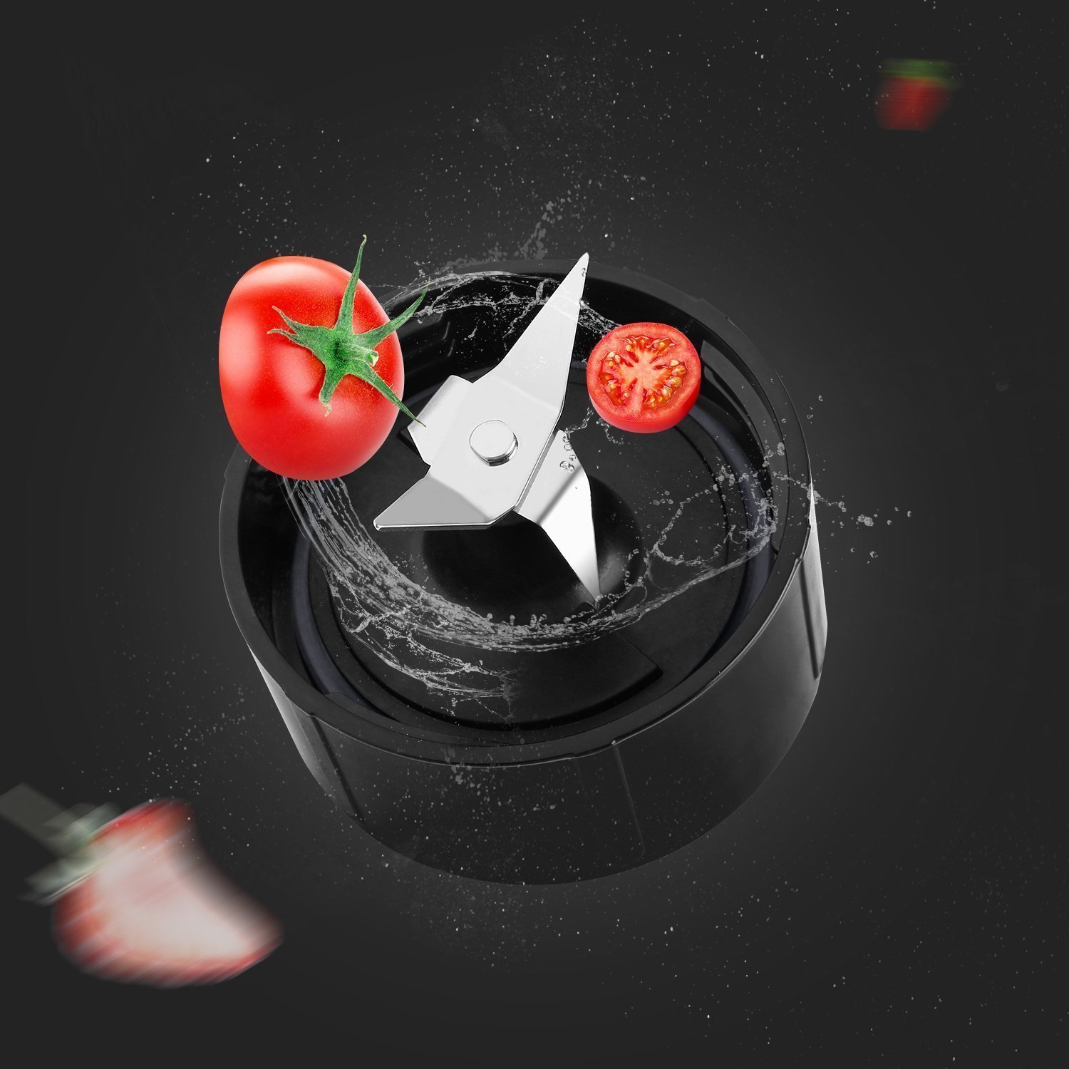 Aicok Mini Blender, Smoothies Mixeur, Bouteille de Tritan 600mL Sans BPA, Moteur Puissant et 4 Lames en acier inoxydable, pour Milk-shake, Smoothies et Jus de Fruits et Legumes, 300W, Noir